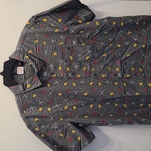 Marvel's Deadpool Short Sleeve Button Down XL